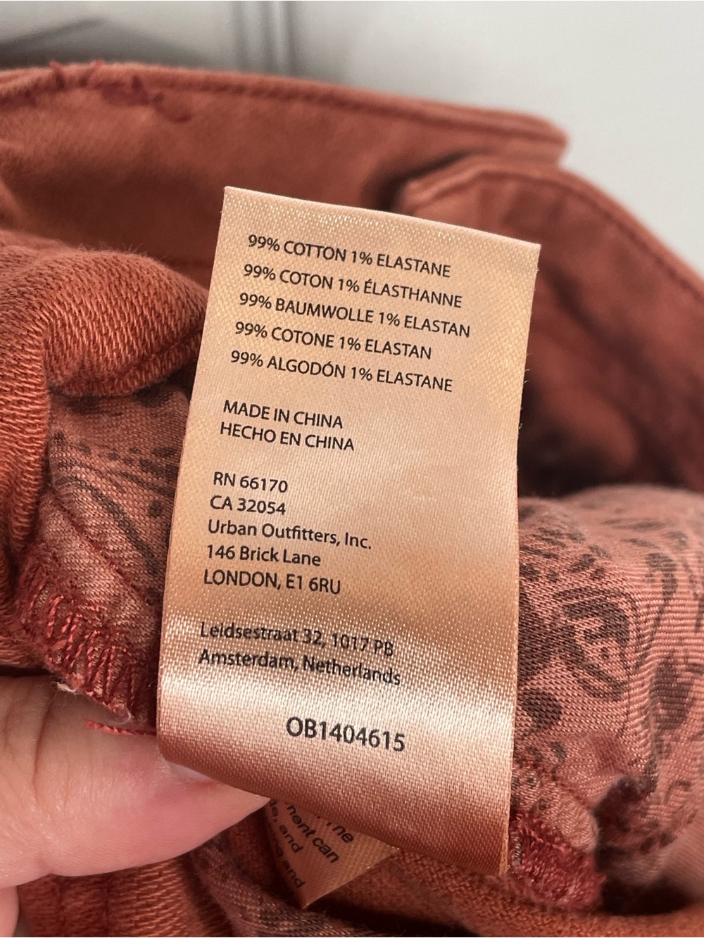 Pilcro High Rise Wide Leg Cargo Pant Boho Festival Academia Relaxed in Rust 26 - Picture 13 of 13